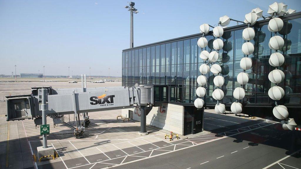 A passenger ramp Berlin Brandenburg International Airport, 2018