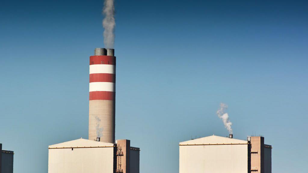 An image of a chimney at Kusile power station