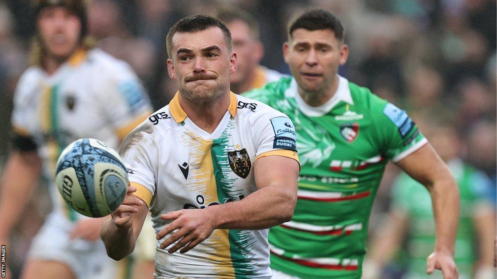 George Furbank in action for Northampton Saints