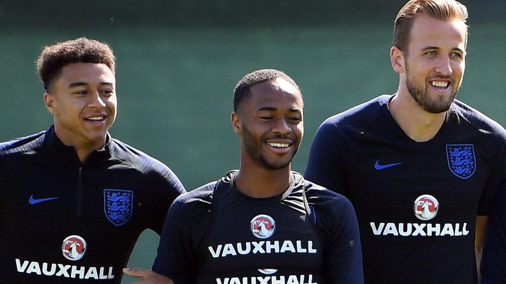 Jeese Lingard, Raheem Sterling, Harry Kane