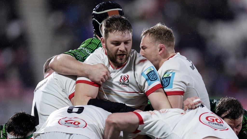 Iain Henderson in action against Connacht