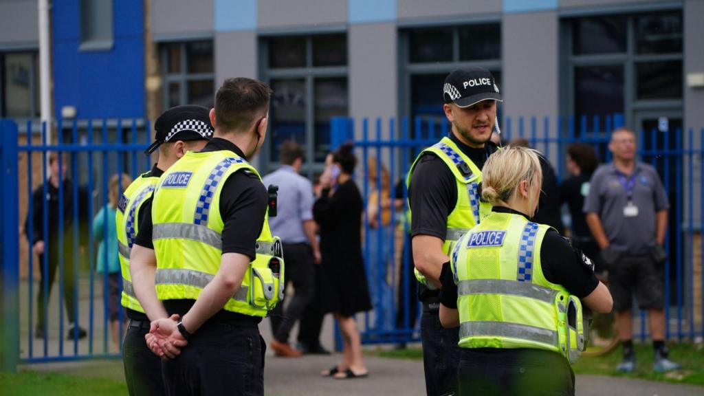 Police outside school