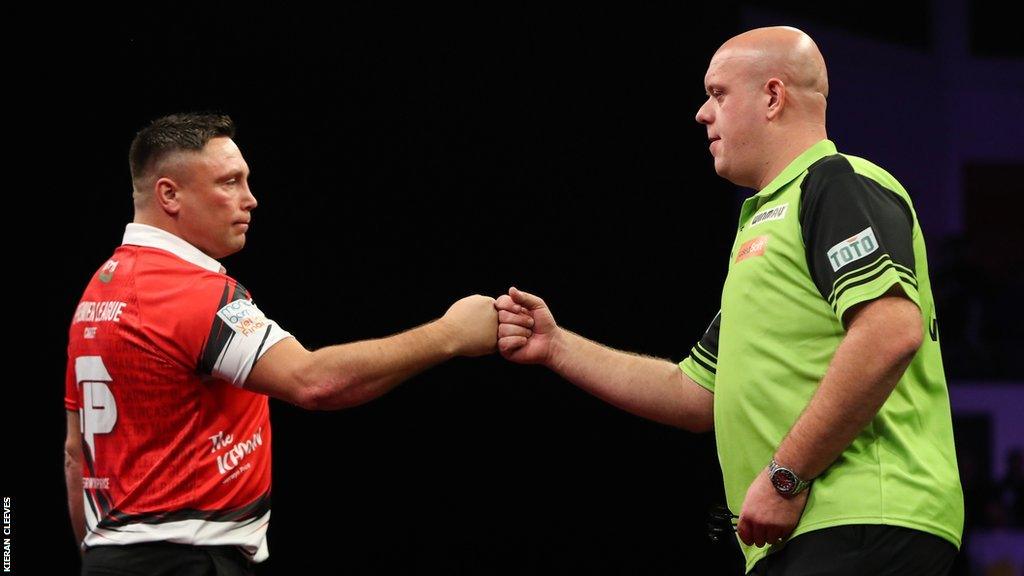 Gerwyn Price and Michael Van Gerwen