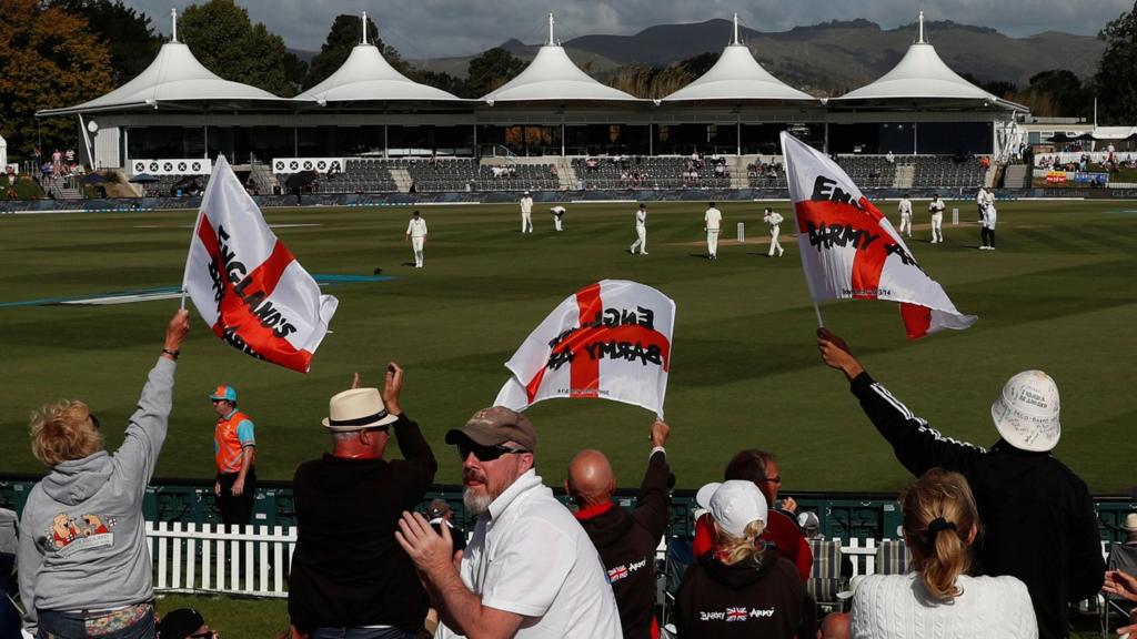 Fans at Hagley Oval