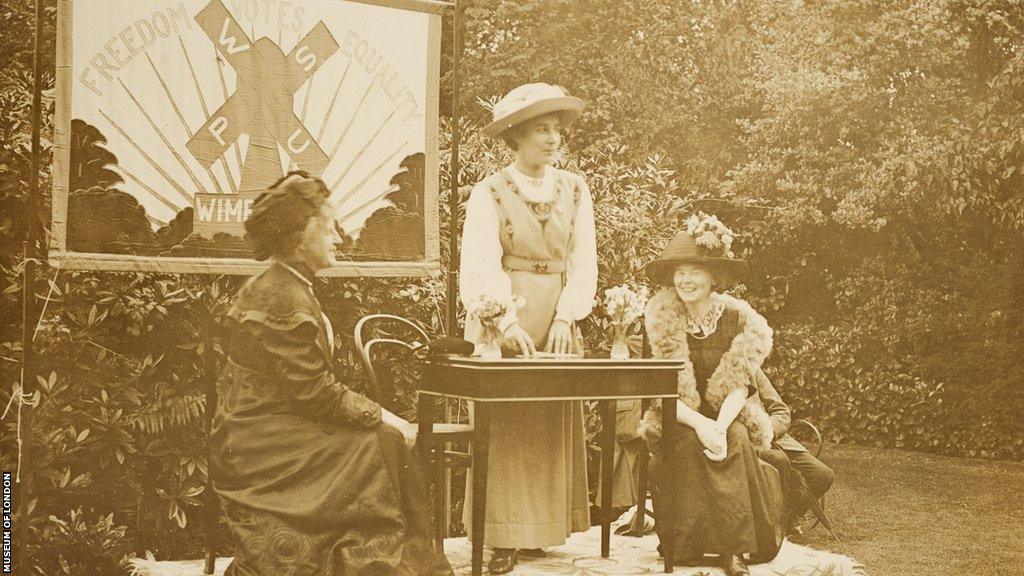 Rose Lamartine Yates speaking at Dorset Hall