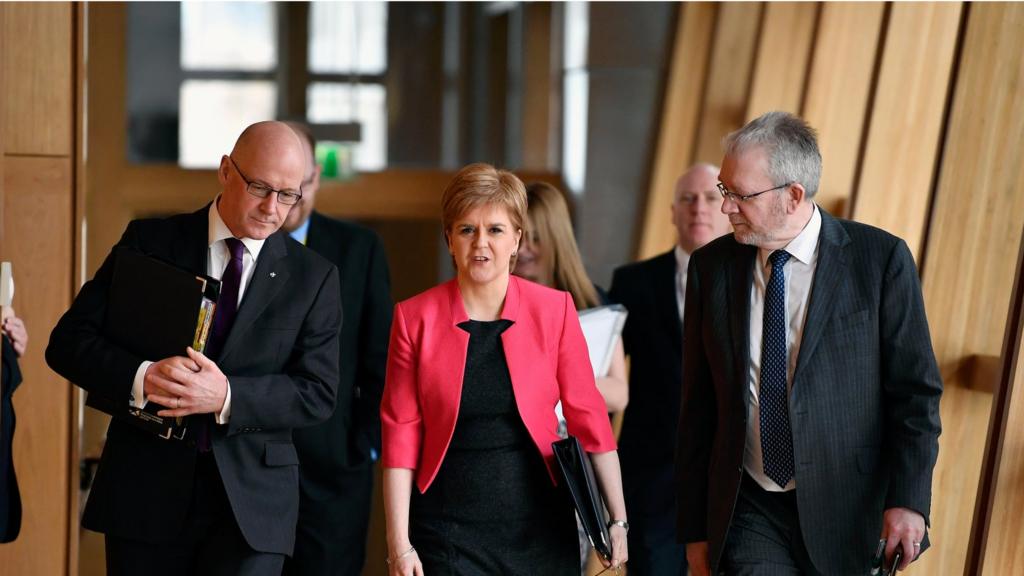 Sturgeon arrived for FMQs