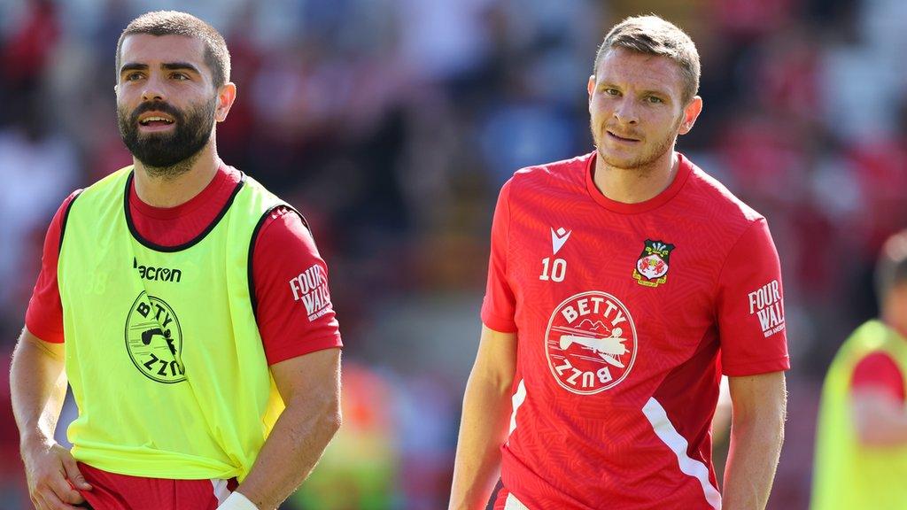 Wrexham's Elliot Lee and Paul Mullin