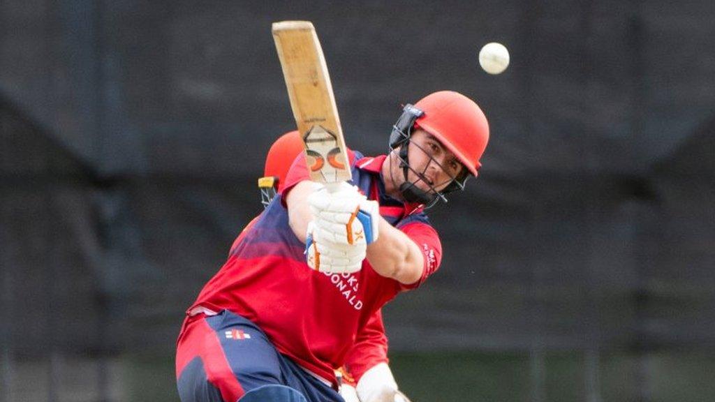 Charlie Brennan bats for Jersey