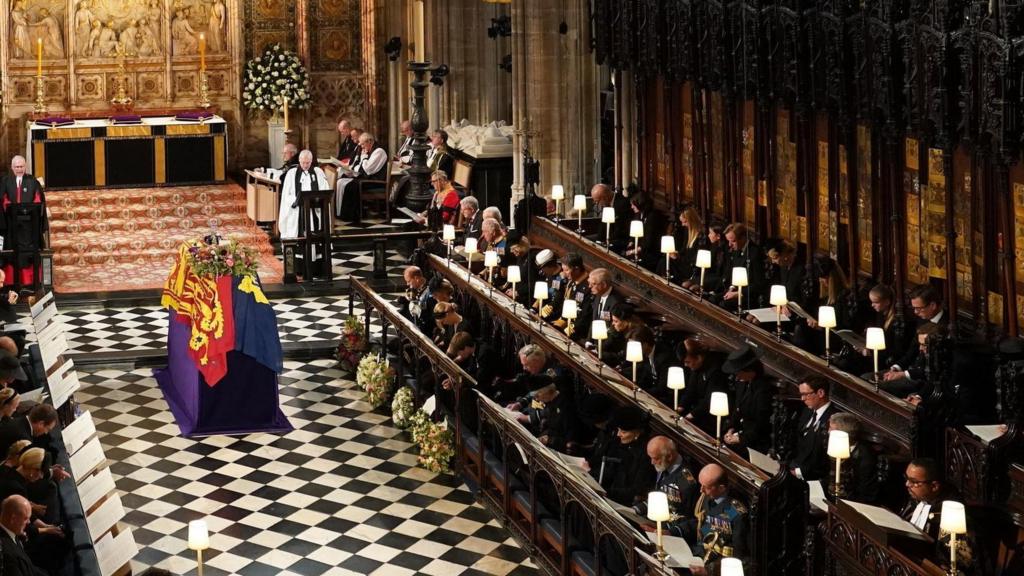 Coffin in St George's chapel