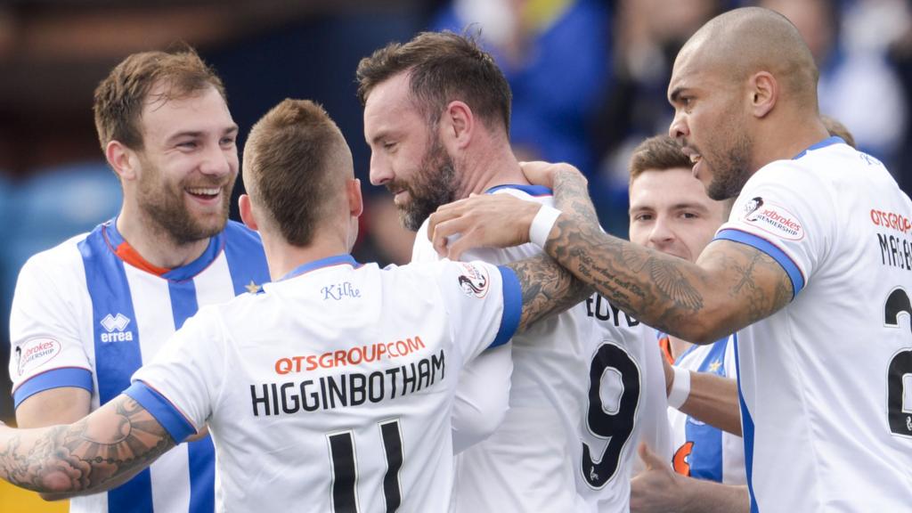 Kilmarnock players celebrating