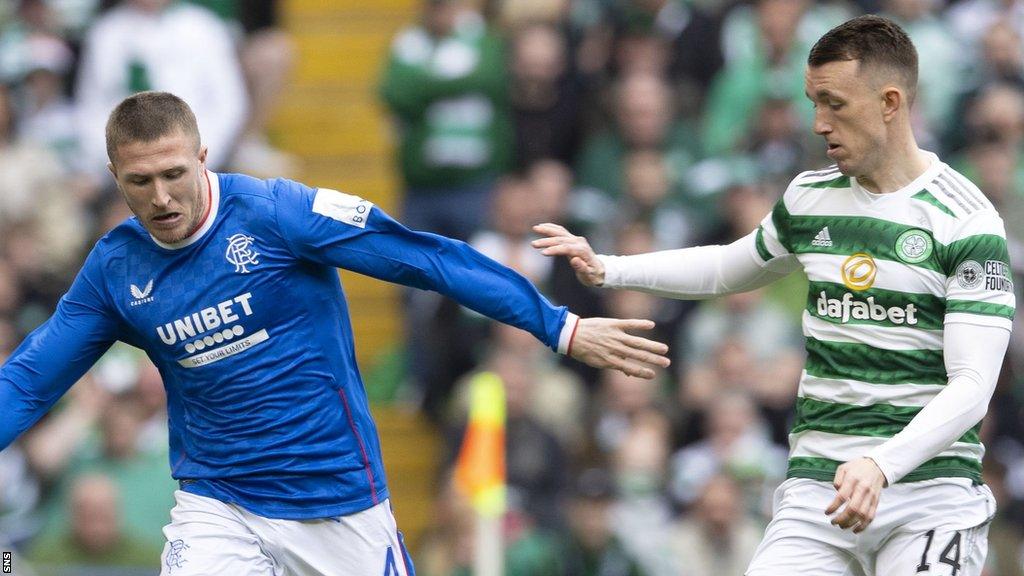 Rangers' John Lundstram and Celtic's David Turnbull