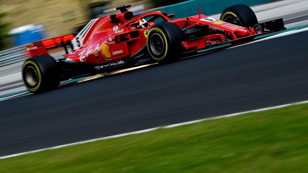 Sebastian Vettel in action for Ferrari