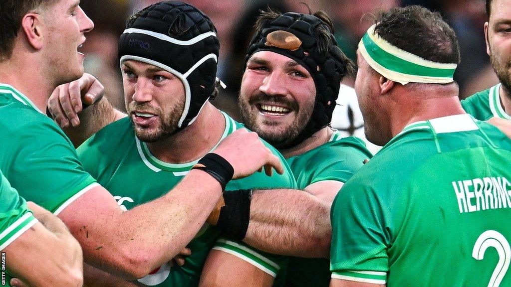 Ireland celebrate