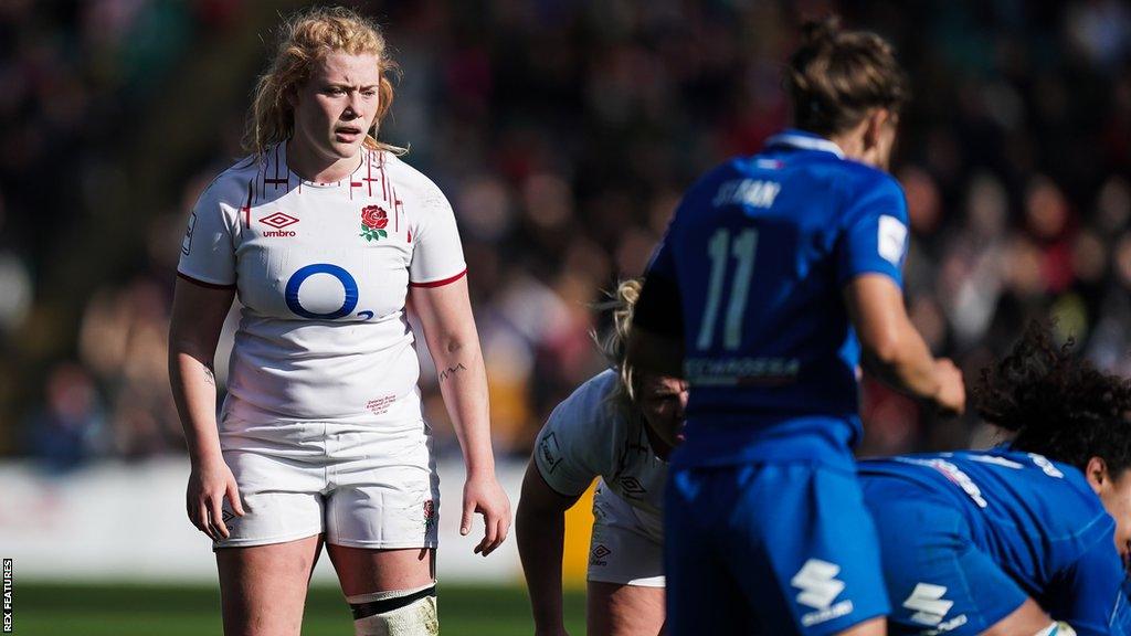 Delaney Burns playing for England