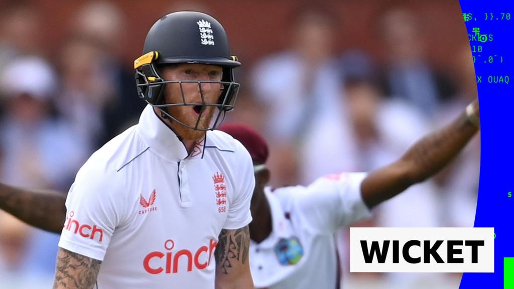 England v West Indies: Gudakesh Motie bowls Ben Stokes for four - BBC Sport