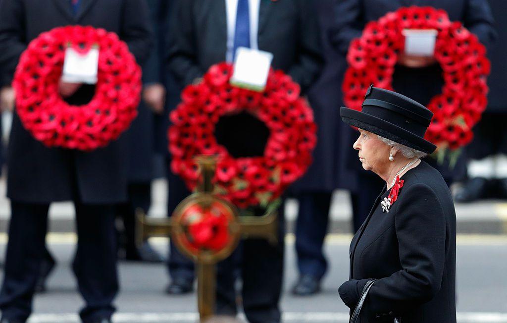 Queen Elizabeth II at the Cenotaph in 2015