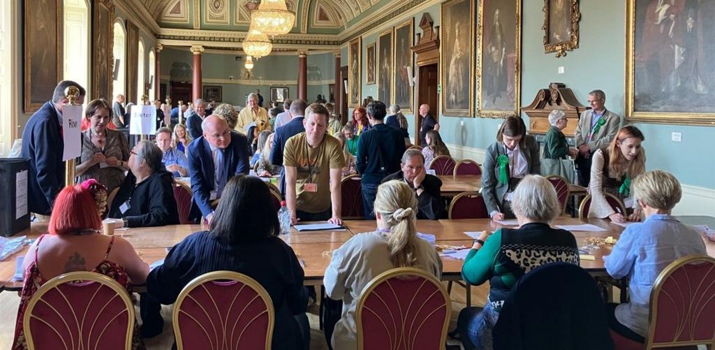 Counting at the Guildhall in Worcester