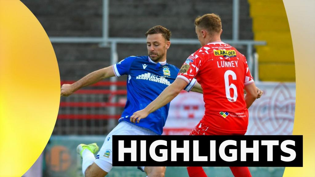 Highlights: Linfield lose to Shels in Champions League
