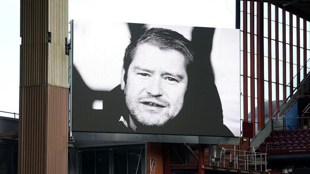 A picture in remembrance of Matt Beard at Villa Park