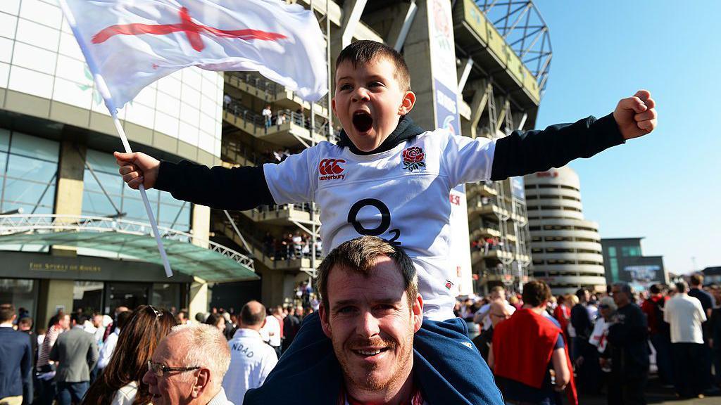 Harry Westlake with his father Kevin aged four