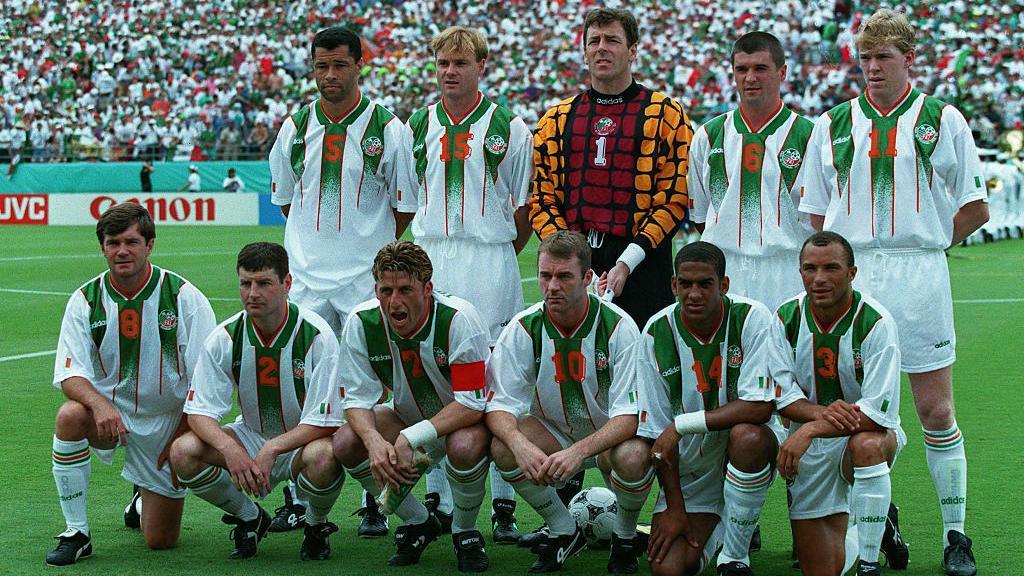 Republic of Ireland statement up earlier facing Mexico astatine nan 1994 World Cup successful nan United States