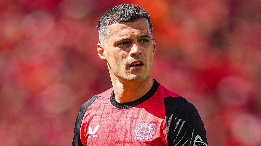 Granit Xhaka of Bayer Leverkusen