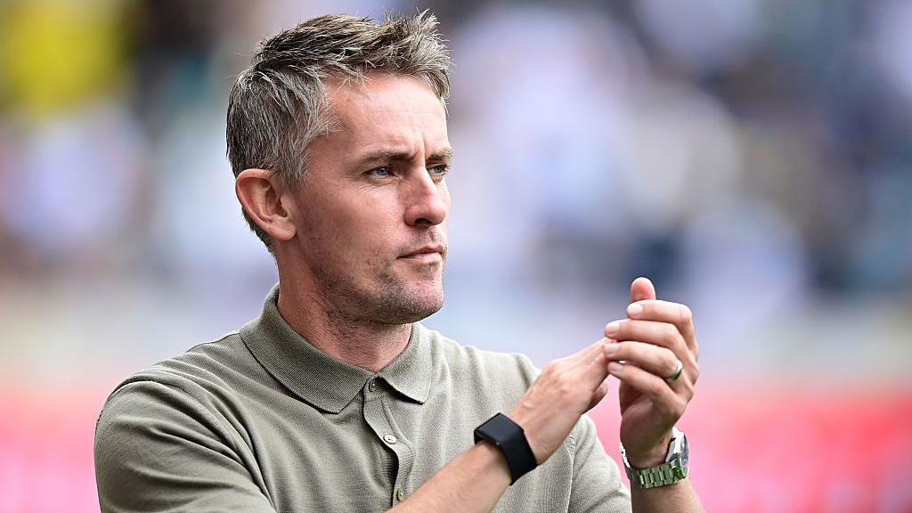 Kieran McKenna claps his hands