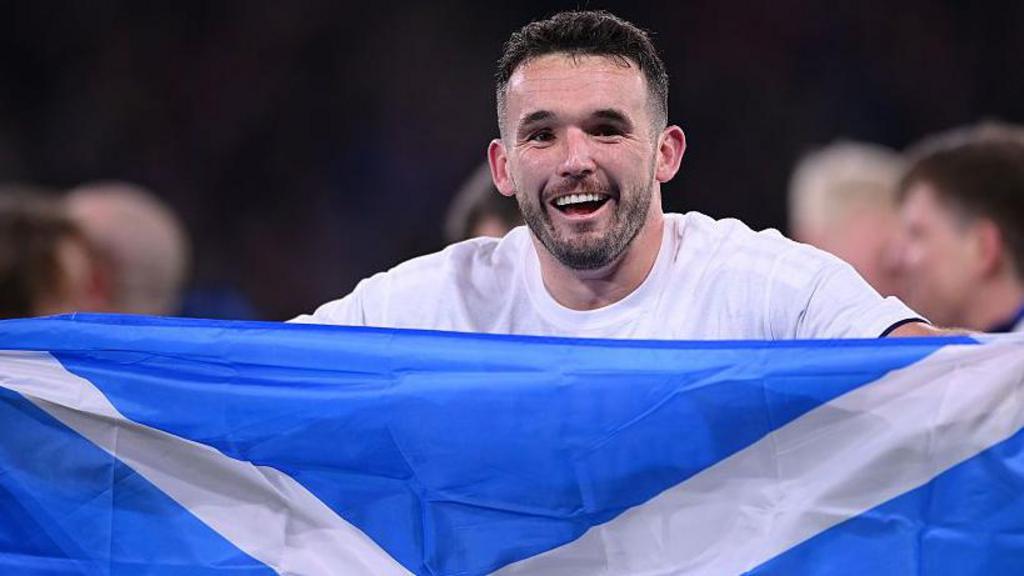 John McGinn celebrates