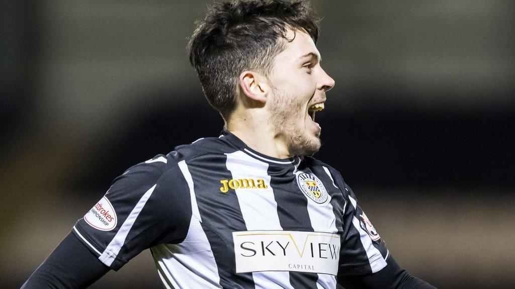 St Mirren midfielder Lewis Morgan