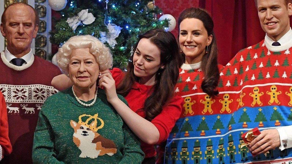 Royal family in Madame Tussauds, London