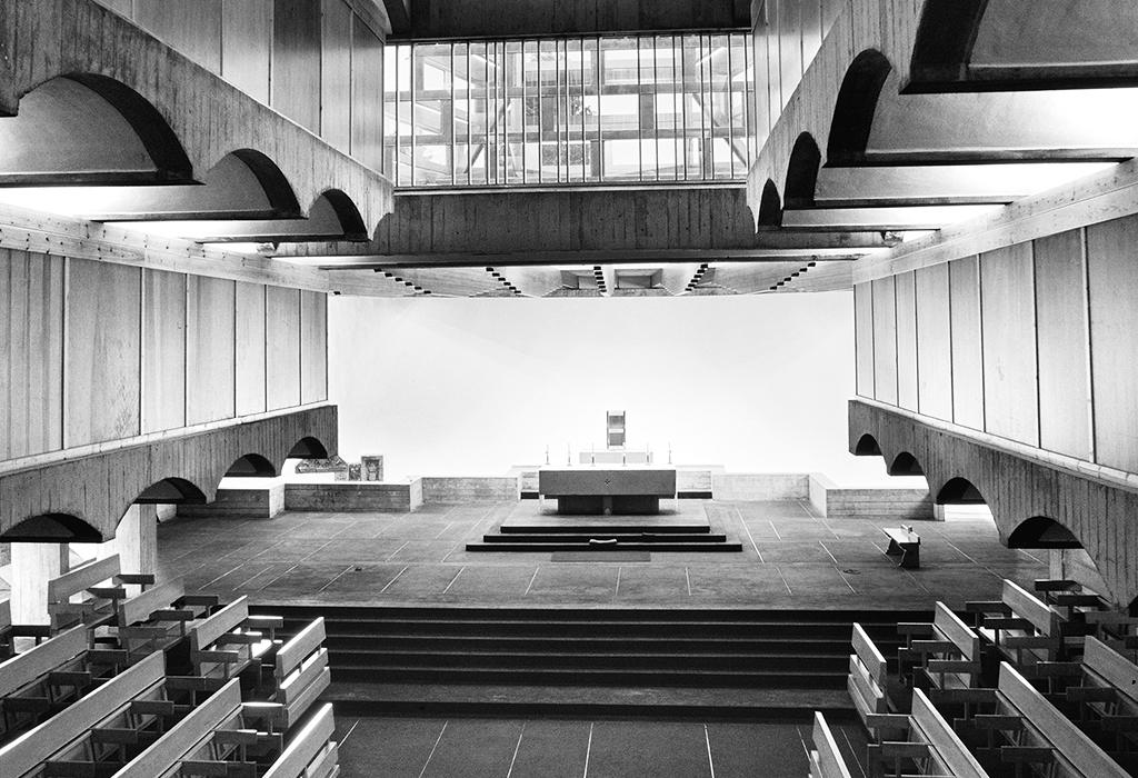 Granite altar at the heart of St Peter's College