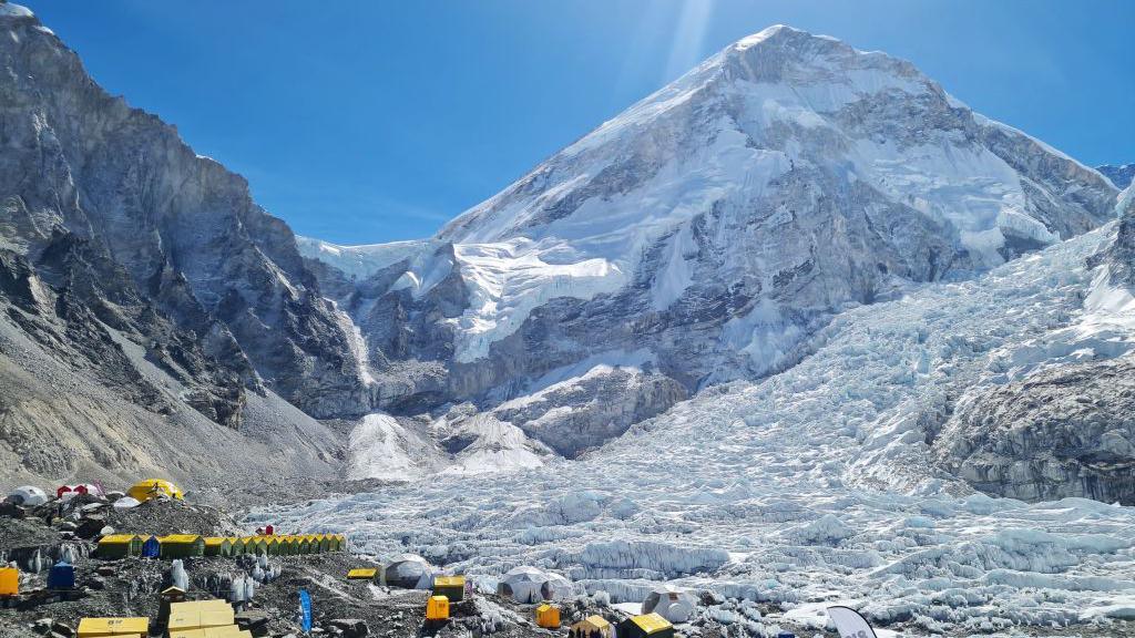 mount everest and base camp.