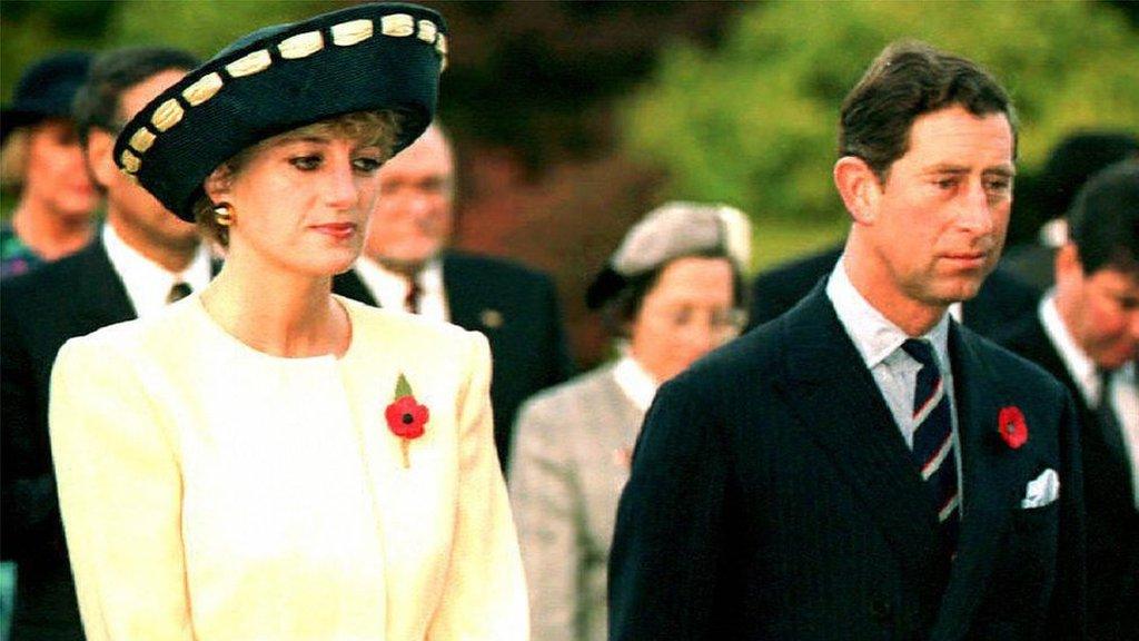 Prince and Princess of Wales during their visit to South Korea in 1992