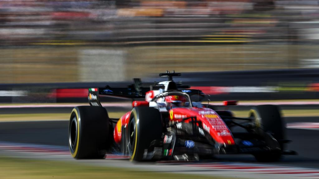 Ferrari's Charles Leclerc during Hungarian Grand Prix second practice