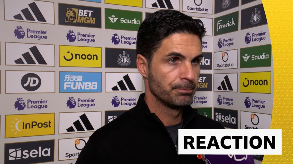 Arteta criticises 'inconsistent' Arsenal in defeat at Newcastle