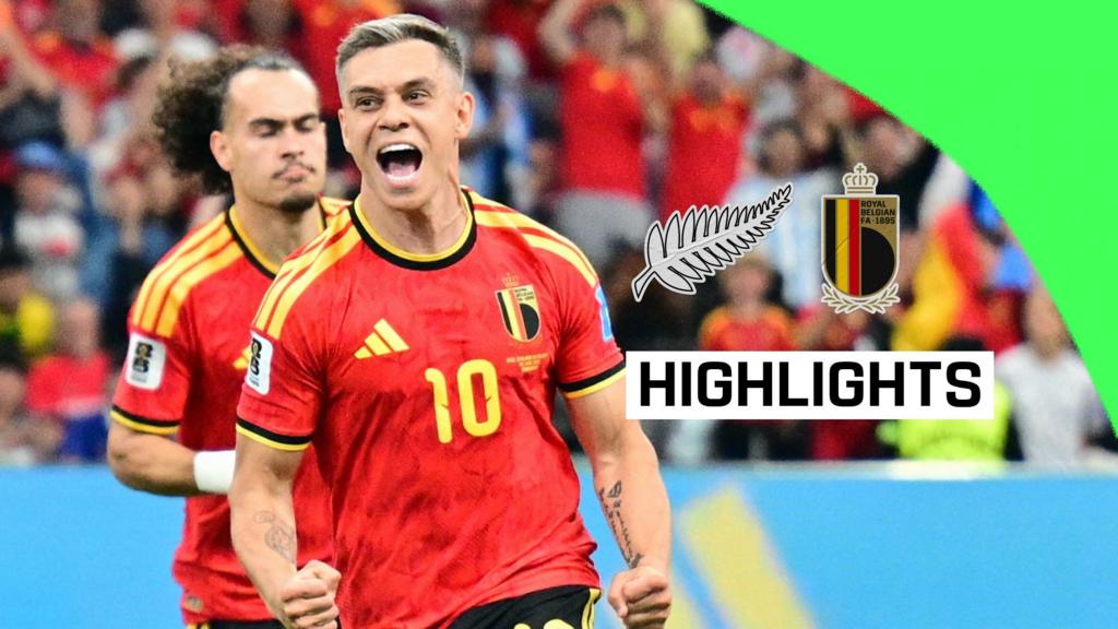 Belgium thrash New Zealand 5-1 to top Group G at World Cup 2026