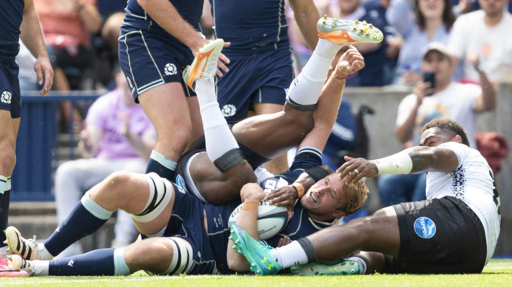 Fiji against Scotland