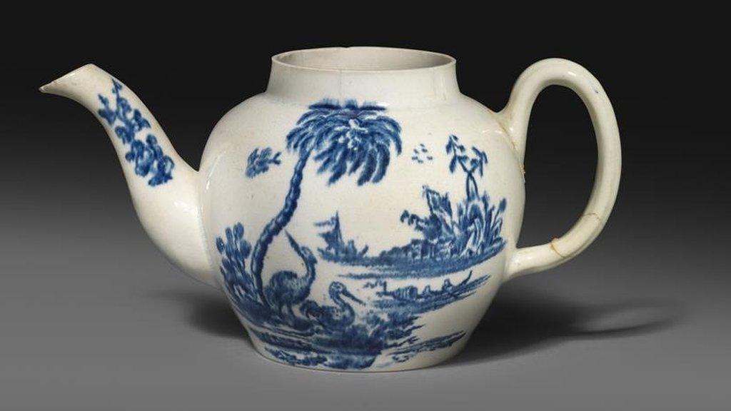 Porcelain teapot