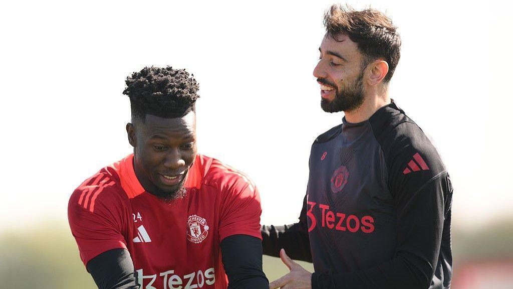 Andre Onana and Bruno Fernandes