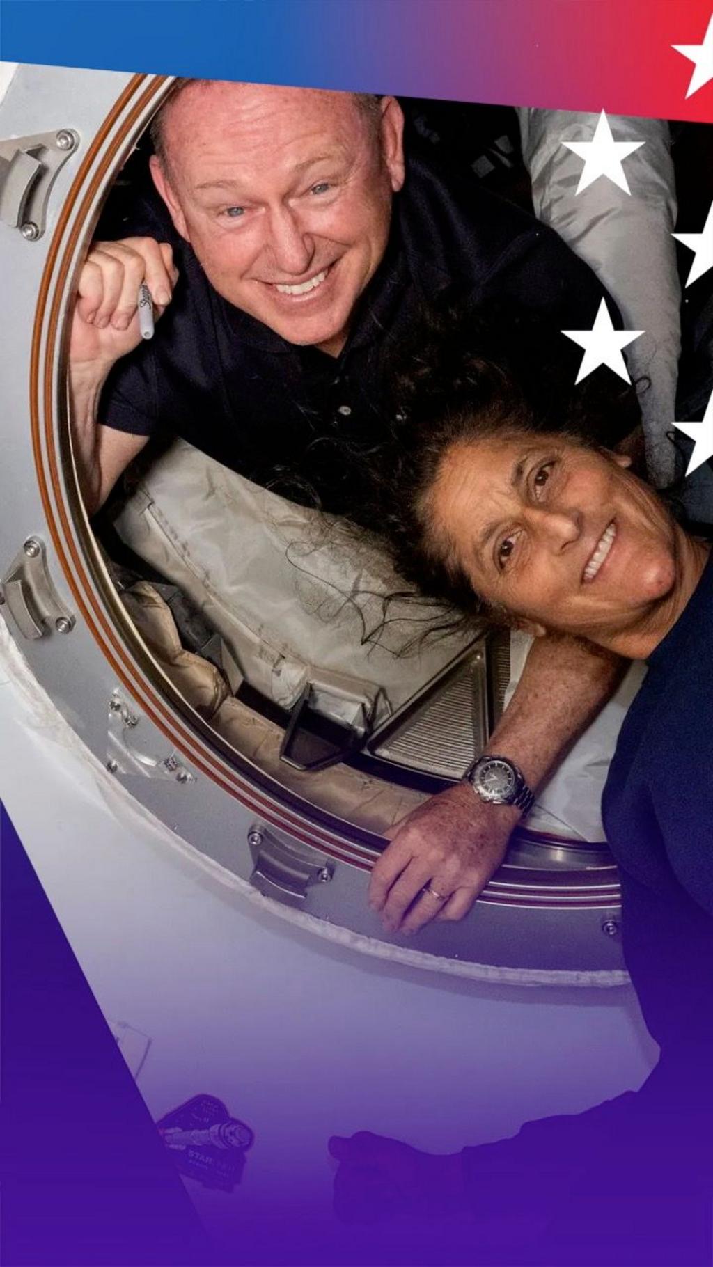 Astronauts Sunita Williams and Butch Wilmore.