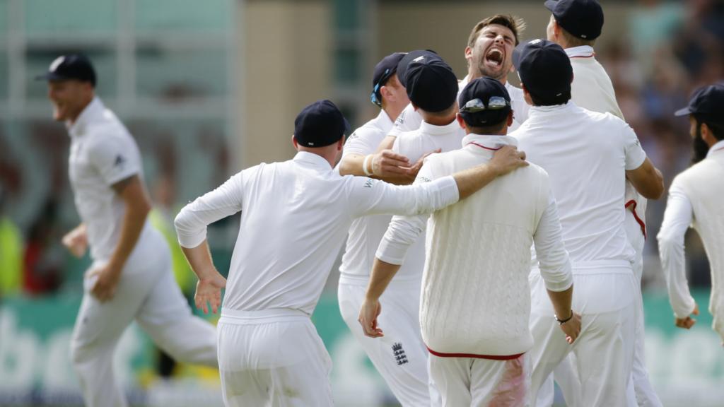 England players celebrate