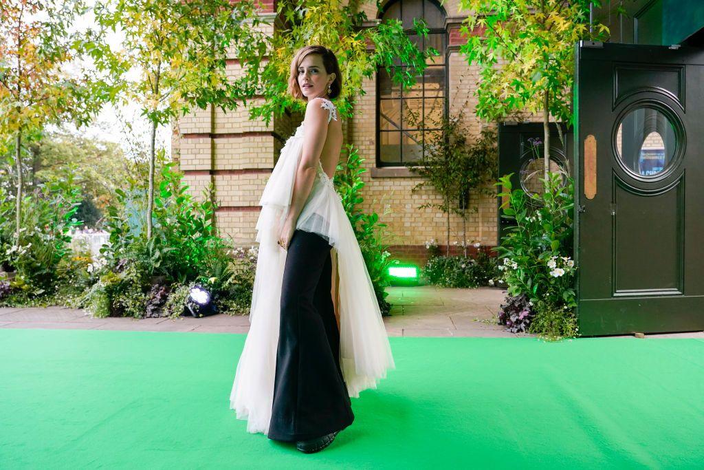 Emma Watson on a green carpet