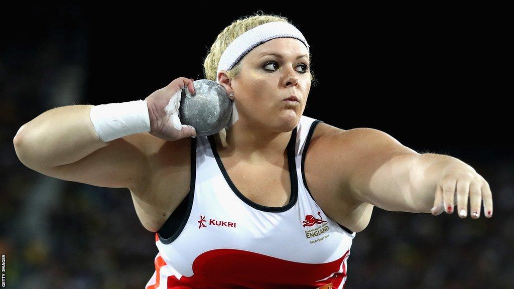 British shot putter Amelia Strickler