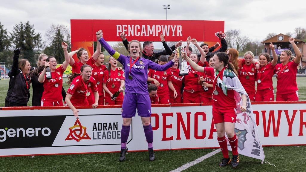 Wrexham players celebrate