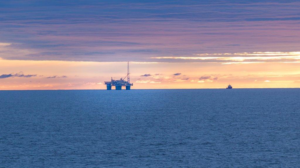 oil platform in North Sea