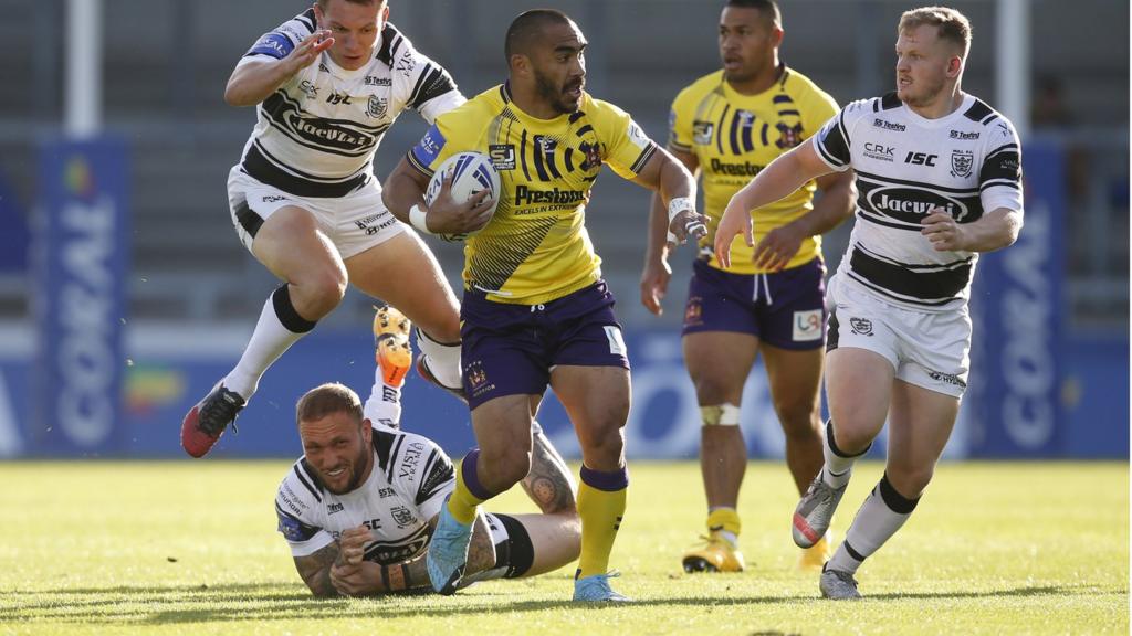 Wigan Warriors' Thomas Leuluai in action