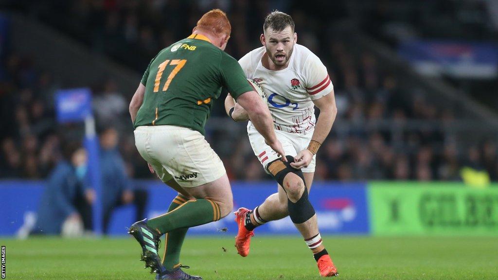 Luke Cowan-Dickie playing for England