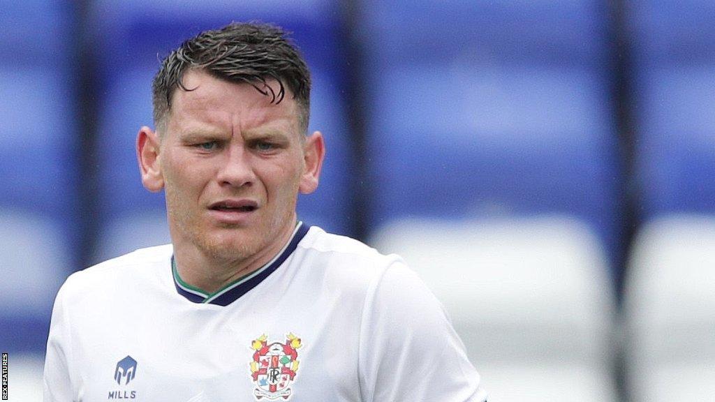 Connor Jennings in action for Tranmere