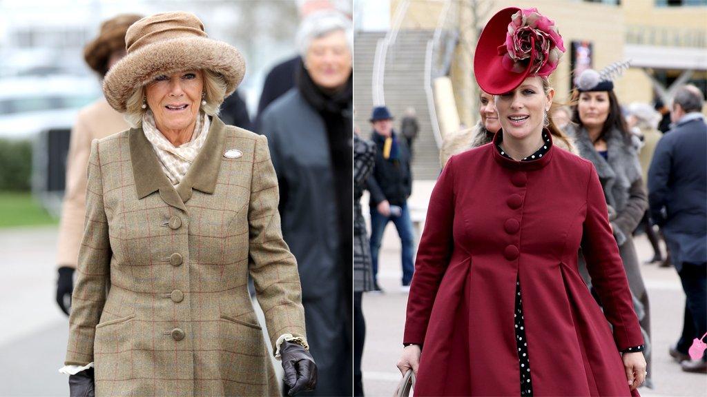 The Duchess of Cornwall and Zara Tindall