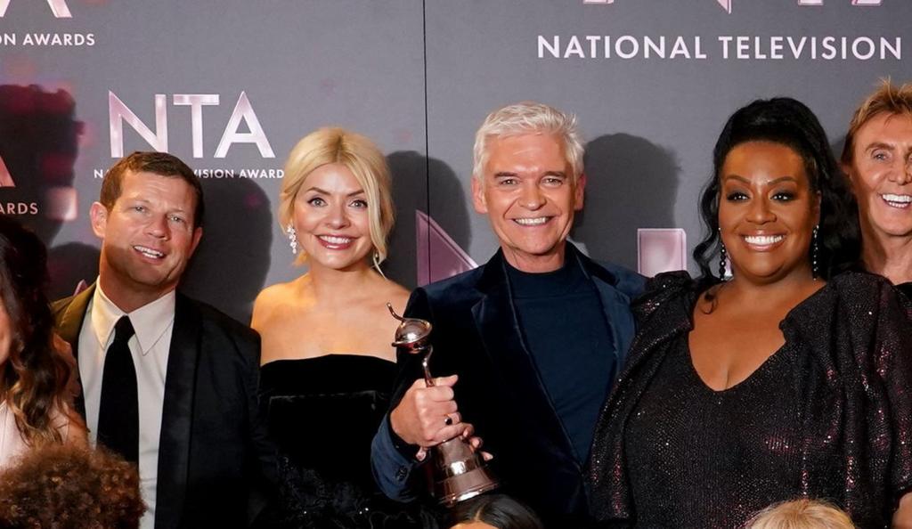 Dermot O'Leary, Holly Willoughby, Phillip Schofield and Alison Hammond at 2022's National Television Awards